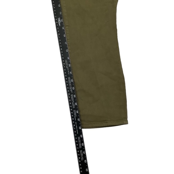 Lands’ End Jeans Sz 16 Not-too-low Rise Slim Olive - Picture 7 of 9